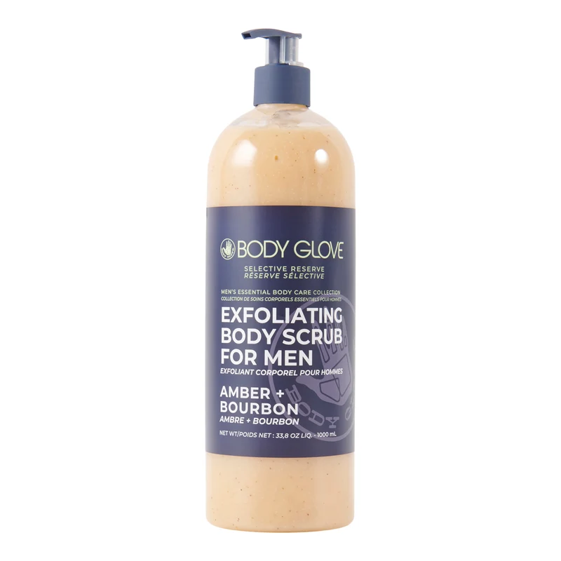Body Glove Exfoliating Body Scrub, Amber + Bourbon