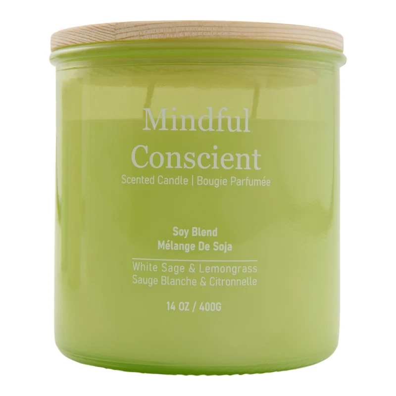 HomeStyles Energy Soy Wax Candle, Sage & Lemongrass, 14-oz.