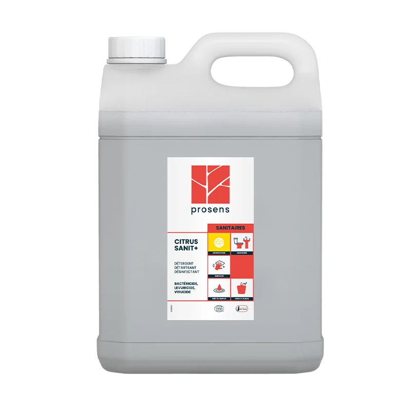 DETARTRANT DESINFECTANT SANITAIRES CITRUS SANIT+ ECOCERT 5L