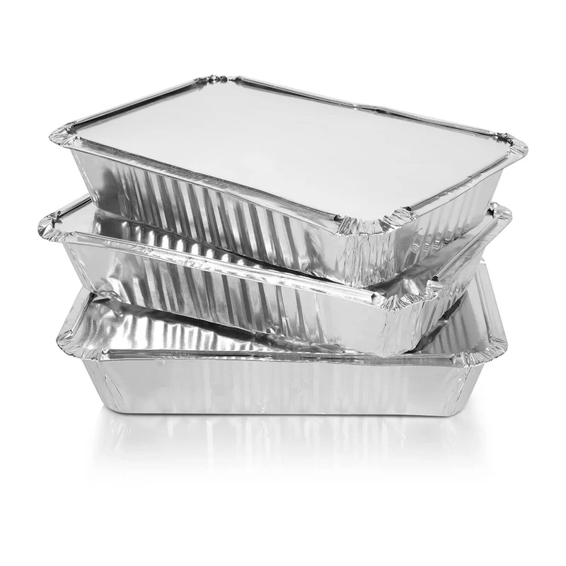 Barquette aluminium avec couvercles 500/980/1100/1900CC (100pc)