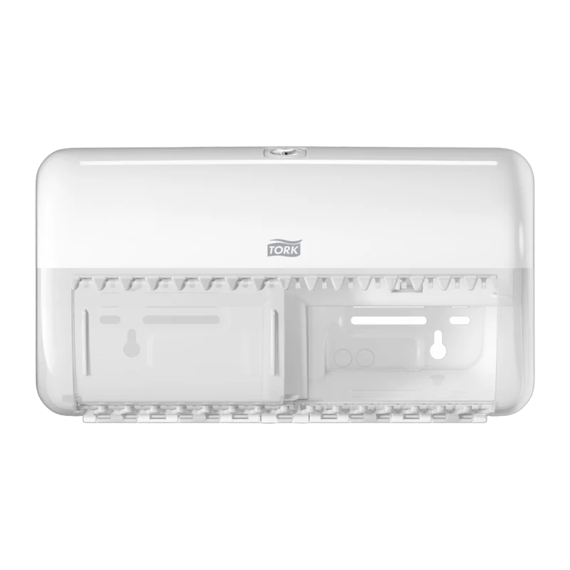 DISTRIBUTEUR DE PAPIER TOILETTE PETIT ROULEAU DOUBLE TORK® T4 BLANC