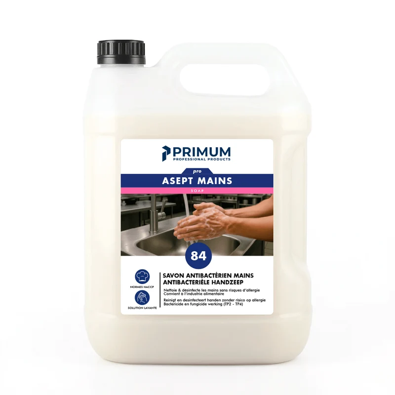 Savon anti bactérien mains 5L - PRIMUM 84 ASEPT