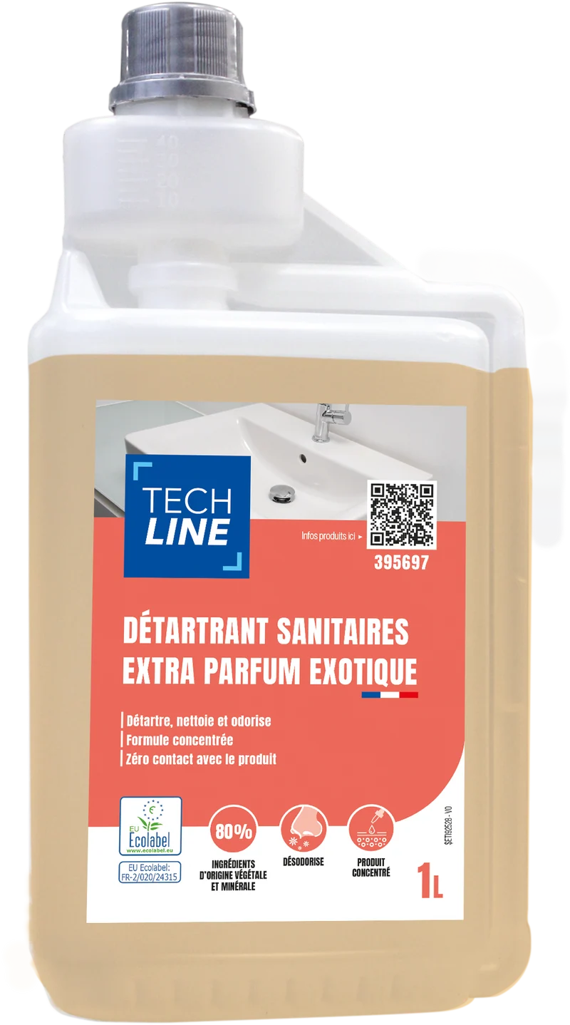DETARTRANT SANITAIRES EXTRA TECHLINE ECOLABEL DOSEUR 1L