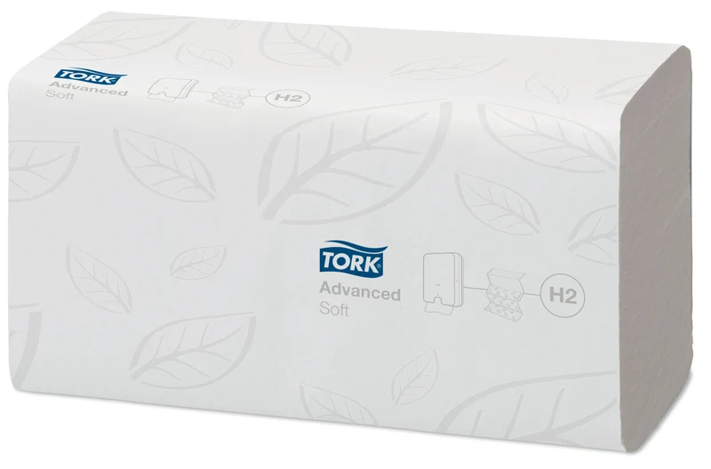 ESSUIE-MAINS PLIÉS EN Z TORK XPRESS® H2 BLANC 21.3X24CM 180 FORMATS 2 PLIS ECOLABEL X21