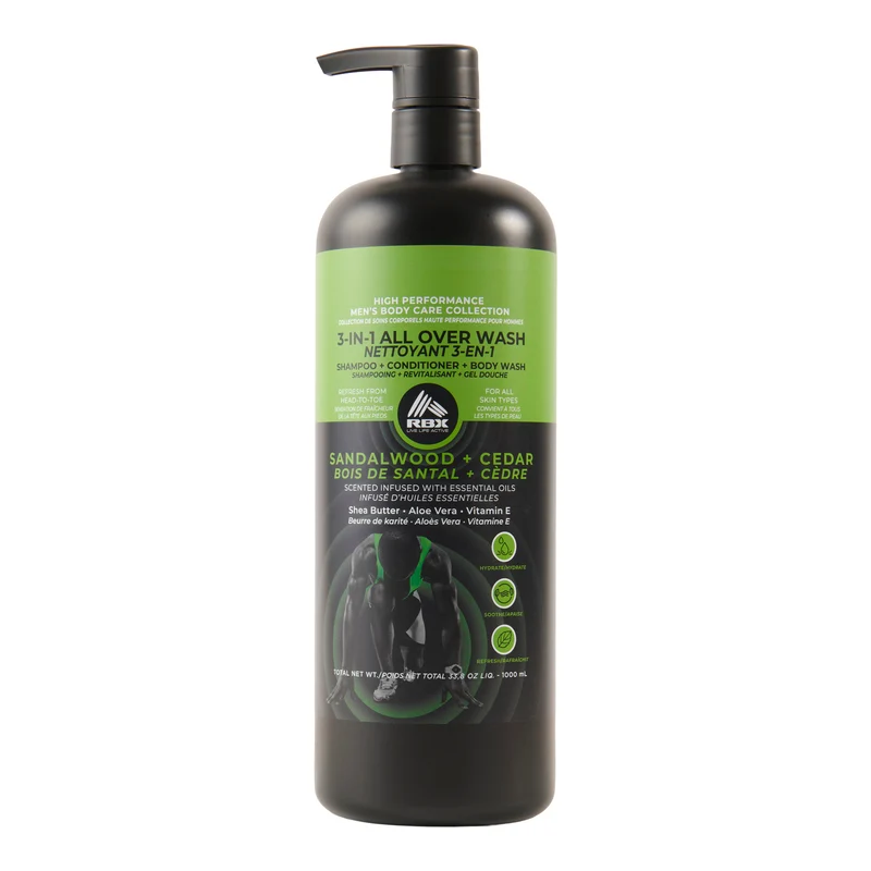 3-in-1 All Over Wash, Sandalwood + Cedar