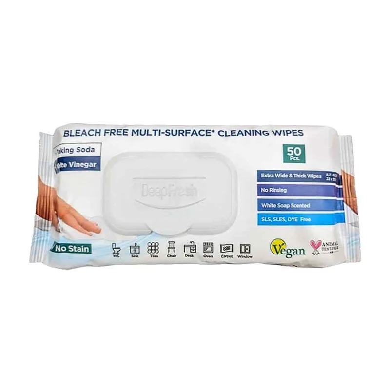 Multi-Surface Bleach Free Cleaning Wipes, 50-Pack