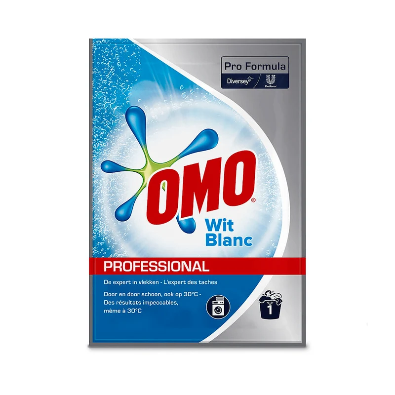 Omo lessive blanc en poudre 100g (75pc)