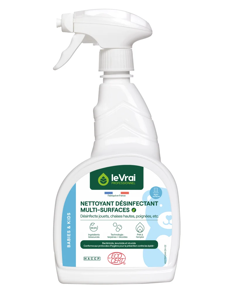 DETERGENT DESINFECTANT MULTI SURFACES BABIES & KIDS LE VRAI PROFESSIONNEL 750ML
