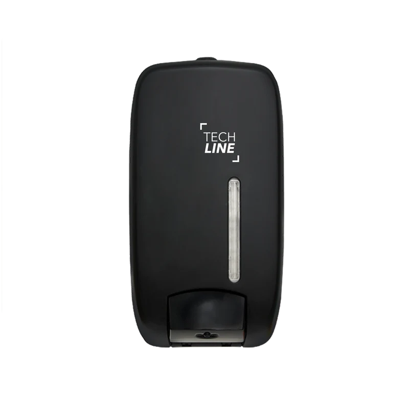 DISTRIBUTEUR MANUEL DE SAVON LOTION GEL À RÉSERVOIR TECHLINE 1L NOIR