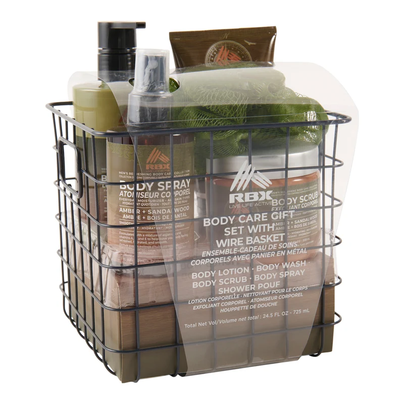 RBX Wire Basket Bath Gift Set