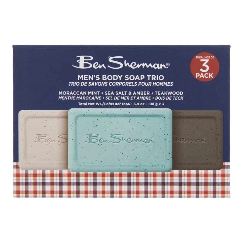 Ben Sherman Body Bar Soap Trio
