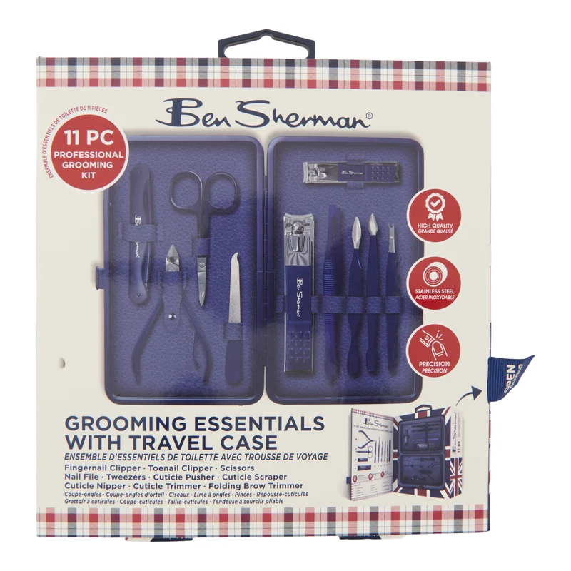 Ben Sherman Grooming Essentials with Travel Case
