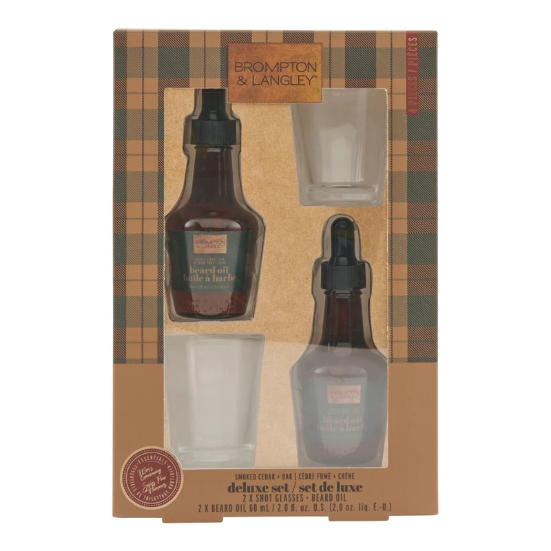 Brompton & Langley Beard Oil + Shot Glass Gift Set