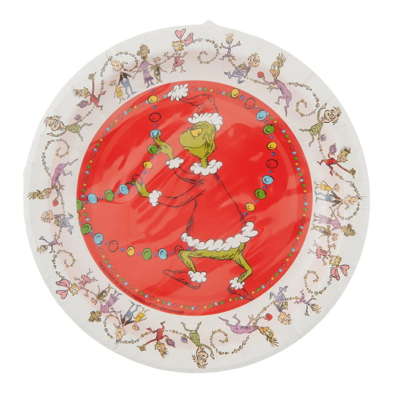 Grinch Lunch Plates, 12-Pck