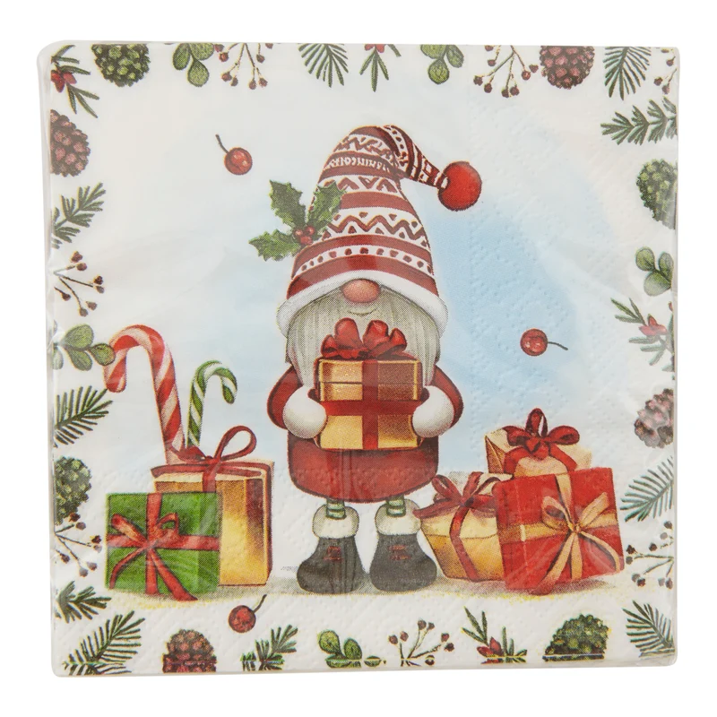 Christmas Beverage Napkins, 20-Pack