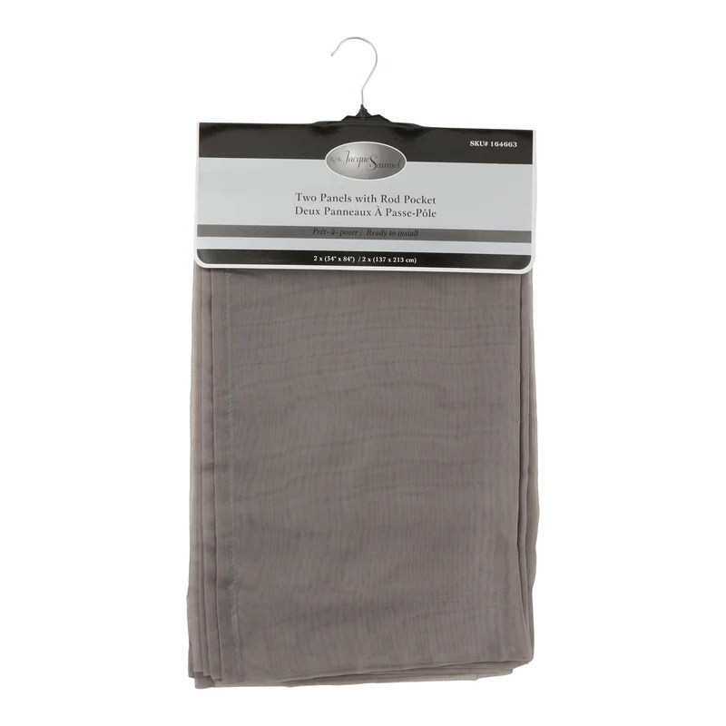 Sheer Curtains, 54-in x 84-in, 2 Pack