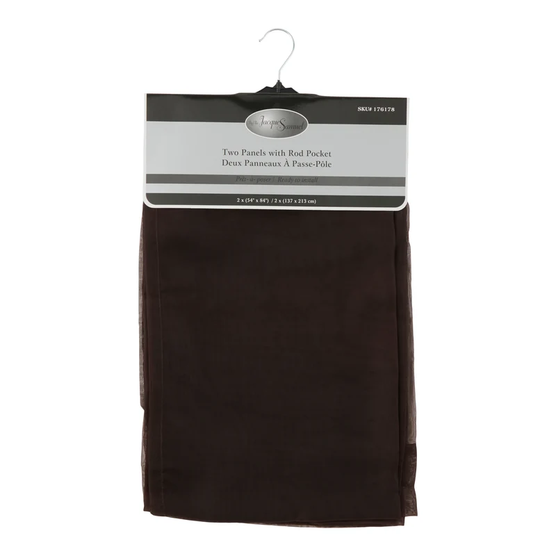 Sheer Curtains, 54-in x 84-in, 2 Pack