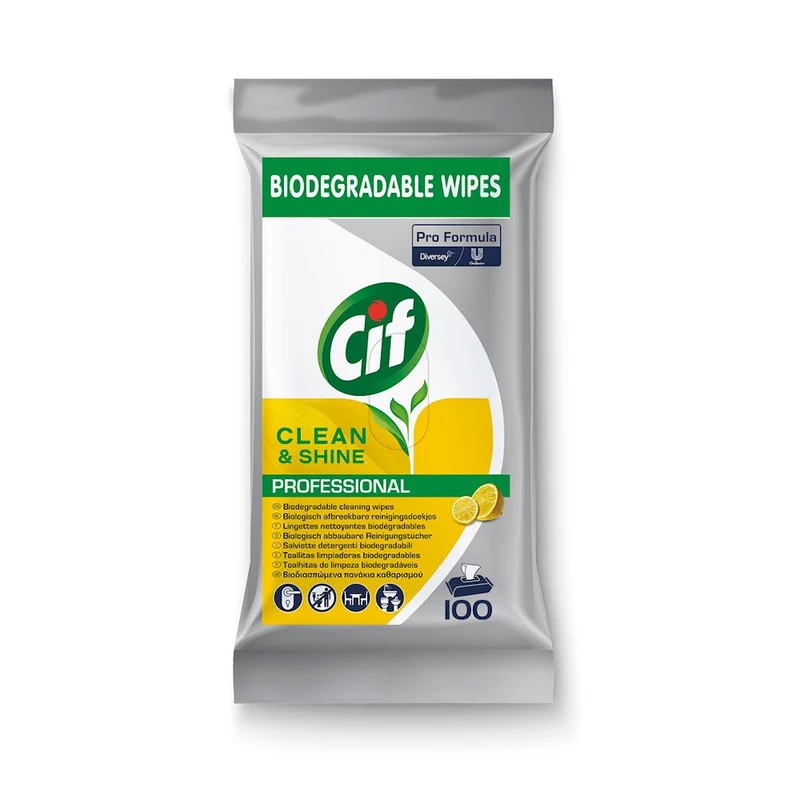Lingettes nettoyantes Cif Pro (100pc) - PRO FORMULA