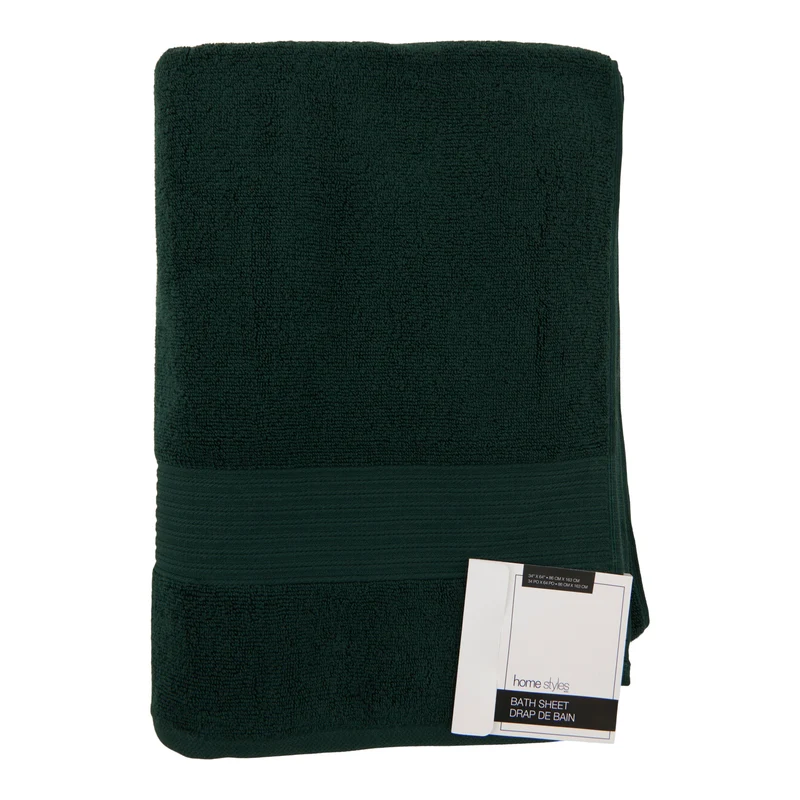 HomeStyles Solid Cotton Bath Sheet, 34-in x 64-in.
