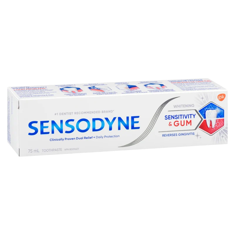 Sensodyne Toothpaste Sensitivity & Gum Whitening, 75 ml