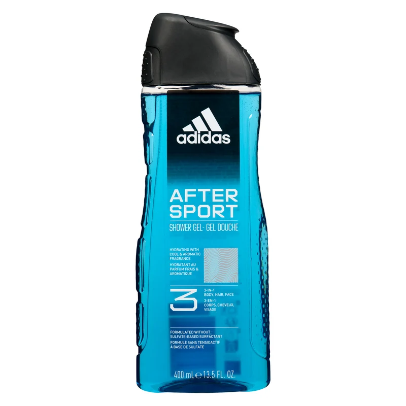 Adidas Shower Gel 3 in 1, After Sport, 400 ml