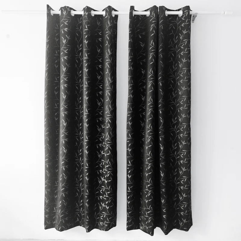 HomeStyles Printed Blackout Curtain with Grommets, 52-in x 84-in.