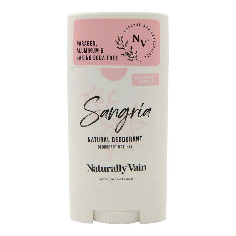Naturally Vain Natural Deodorant, Sangria