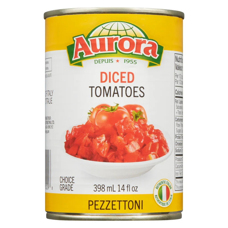 Aurora Diced Tomatoes Pezzettoni, 398-ml