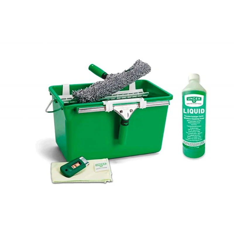 Kit nettoyage vitres professionnel UNGER ERGOTEC complet 6 en 1