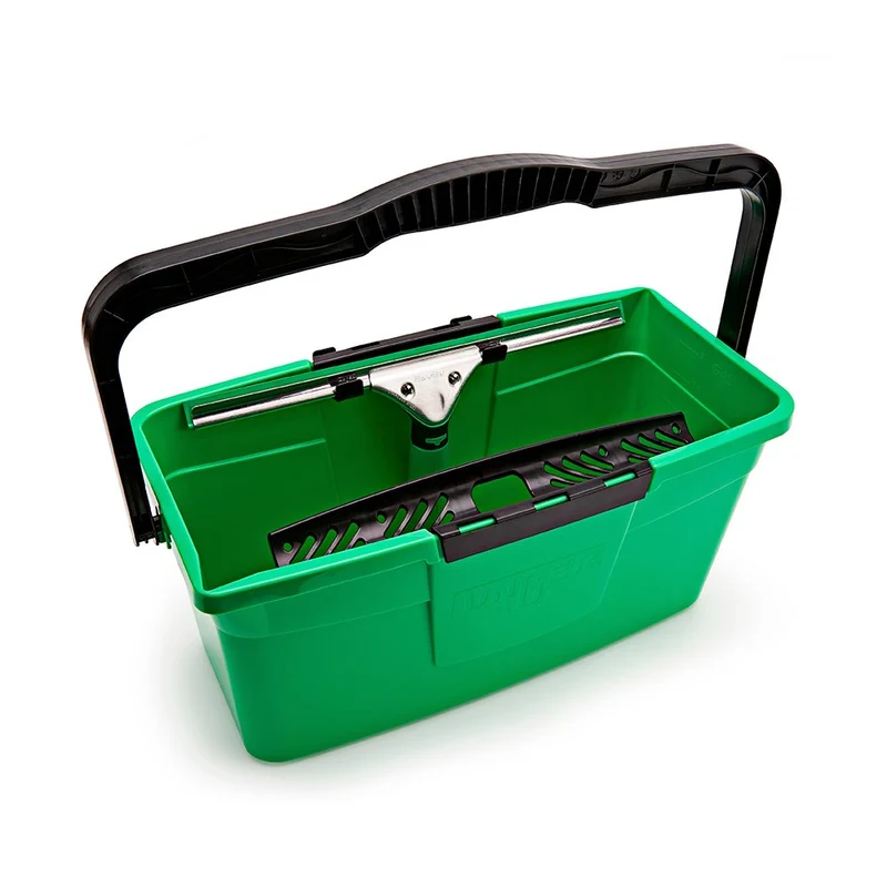 Seau lave-vitres avec supports accessoires Unger Ergotec 12L
