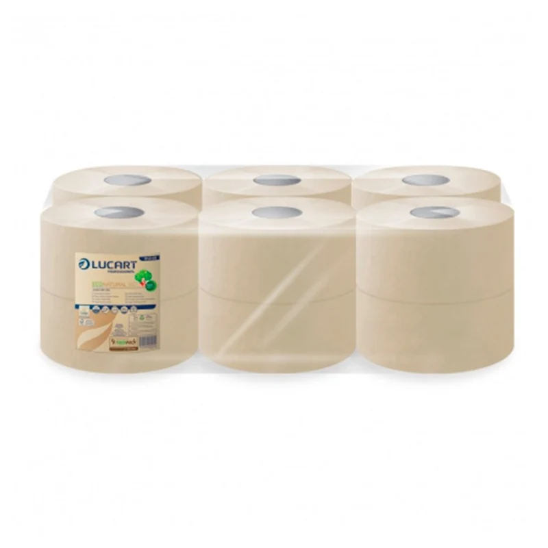 Papier toilette mini jumbo éco natural 12Rlx - LUCART