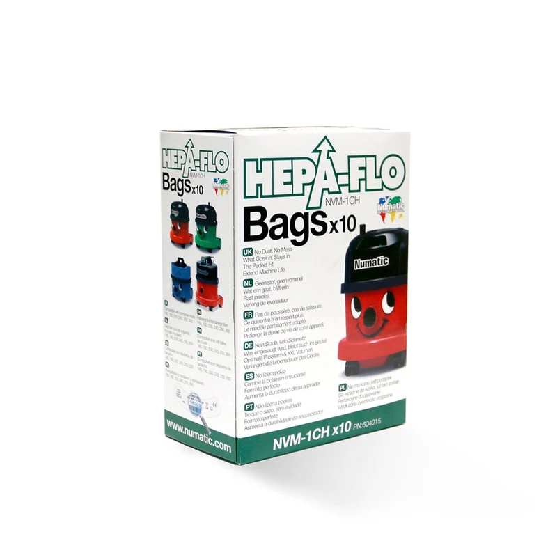 NUMATIC - Sacs aspirateur hepaflo modèles 160-320 - 10PC