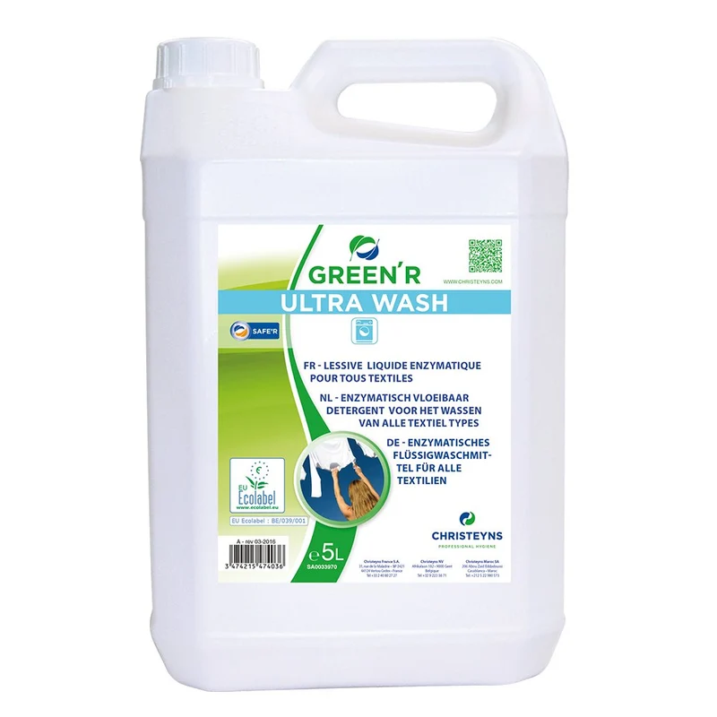 Lessive écologique Ultra Wash GREEN'R (5L)