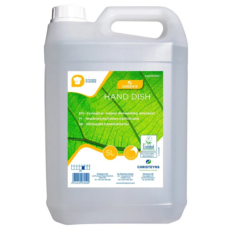 Liquide vaisselle écologique Hand Dish GREEN'R (5L)