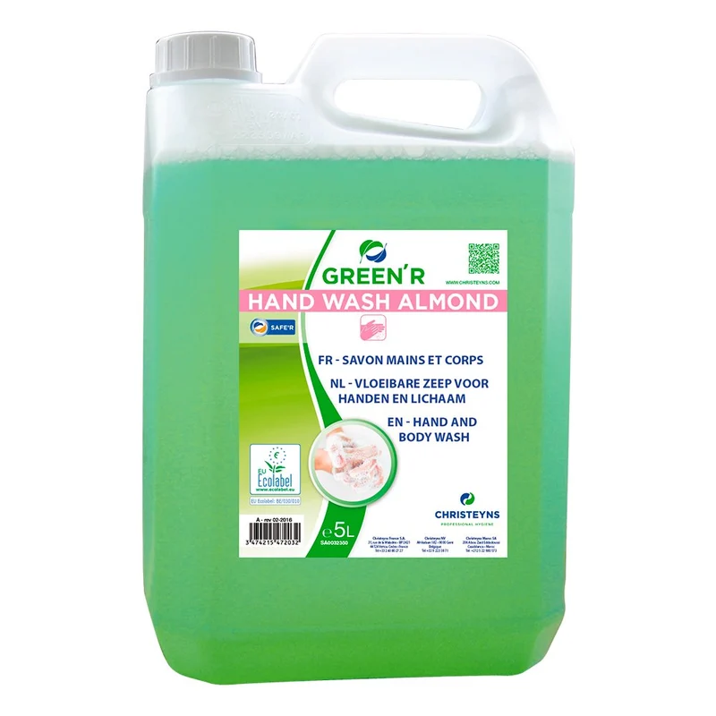 Savon mains et corps écologique GREEN'R Hand Wash (5L)
