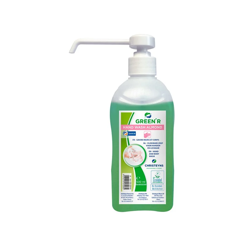 Savon bio mains/corps écologique GREEN'R Hand Wash (500ml)