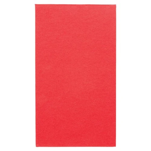 Serviettes de table airlaid 40x40cm rouge 1/8 - 1000 pcs