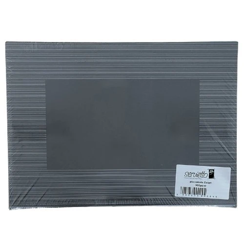 Set de table noir ligné 500 pièces