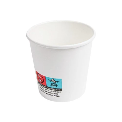 Gobelets à café en kraft blanc 120 ml - 100pc