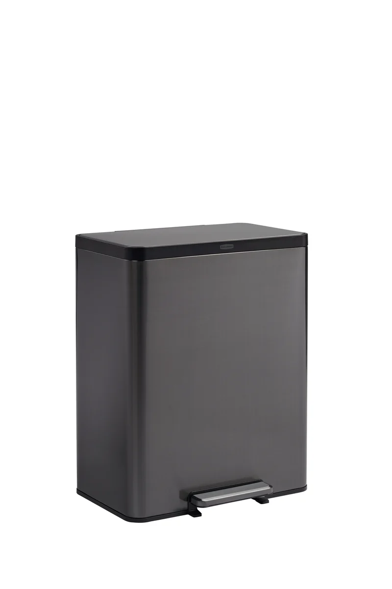 POUBELLE 60L ELITE INOX CHARBON