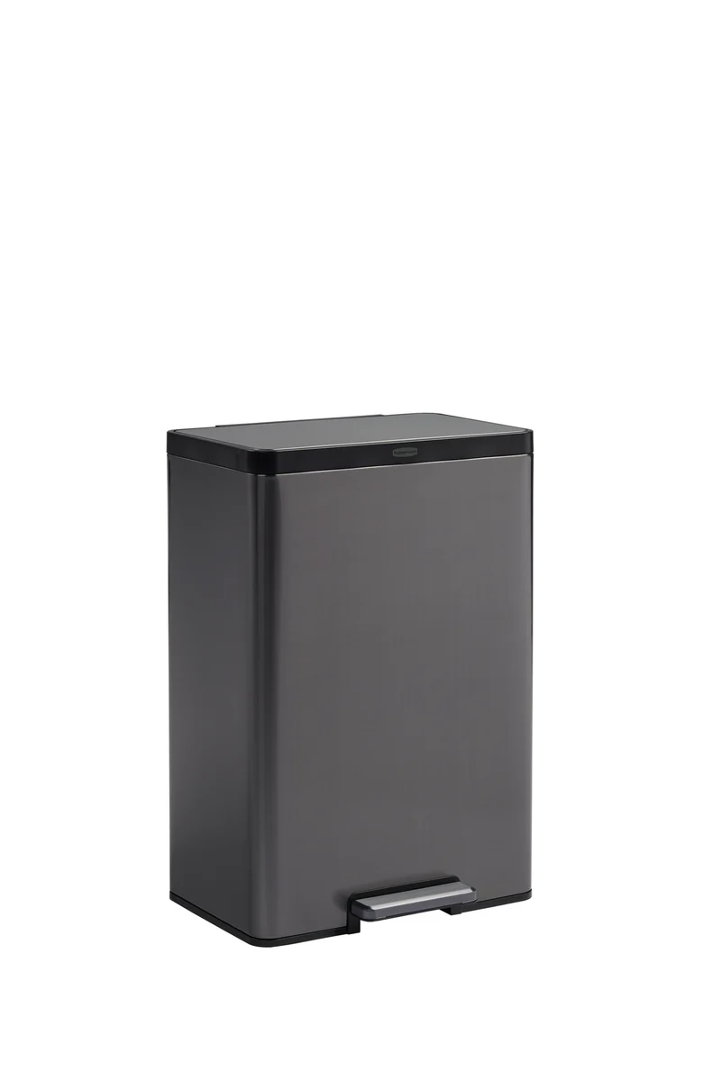 POUBELLE ELITE 39L CHARBON INOX RUBBERMAID