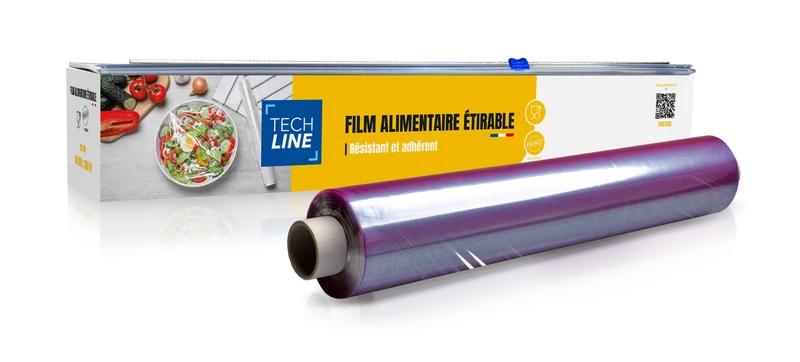 FILM ALIMENTAIRE TECHLINE EN BOÎTE DISTRIBUTRICE 44CM X300M