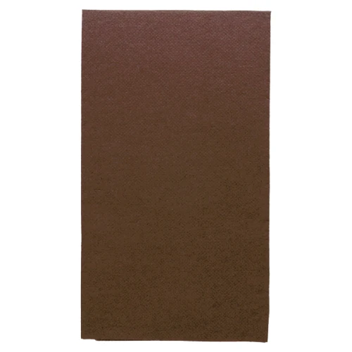 Serviettes de table airlaid 40x40cm chocolat 1/8 - 1000 pcs