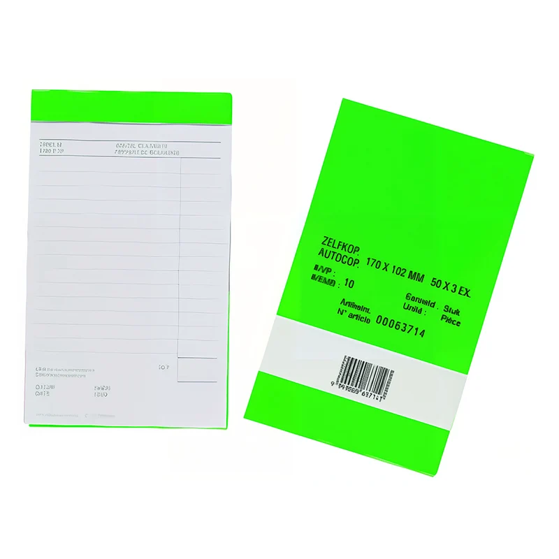 Carnet autocopiant 3 feuillets 17x10,2cm (10 pcs)