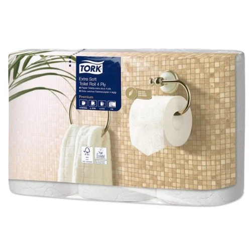 TORK T4 - papier toilette Premium extra doux 4 plis (42 rouleaux)