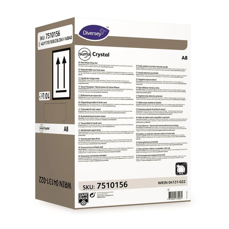 Suma Crystal A8 produit rinçage 10L