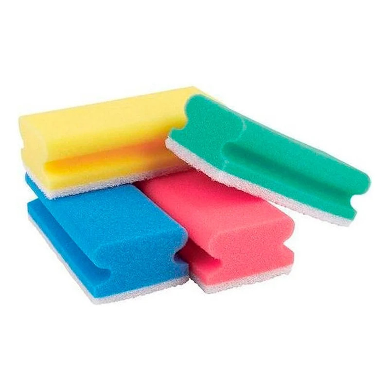 Éponge abrasive avec poignée & code couleurs 10pc