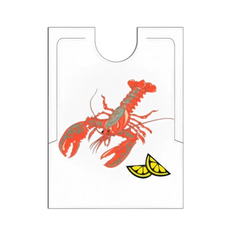 bavoir adulte jetable homard 38,3 x 48cm - 500pc
