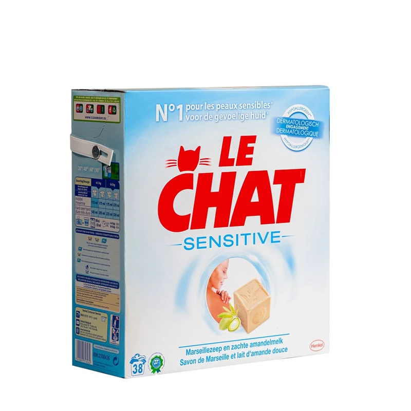 Le Chat sensitive poudre à lessiver 2,28kg