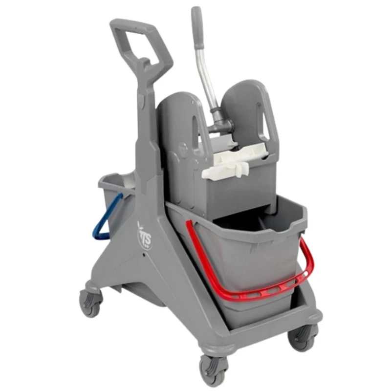 Chariot de nettoyage compact TTS "Nickita Tec" seaux 2x15L avec presse
